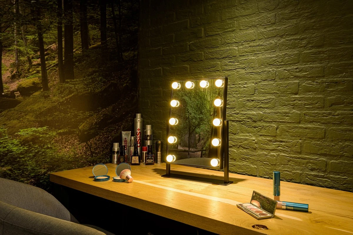 United Entertainment - Hollywood Spiegel Met 12 LEDs - 36x47,5 Cm - Zwart 6 United Entertainment - Hollywood Spiegel Met 12 LEDs - 36x47,5 Cm - Zwart - Image 4