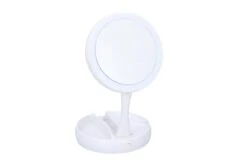 Grundig Opmaakspiegel - LED-verlichting - Opbergruimte Sieraden - Gewone En Vergrotende Spiegel - Wit -Modecosmetica Winkel 1200x800 55
