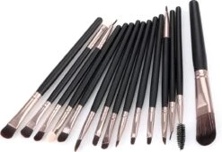 Evvie 20-delige Make-up Kwasten Set - Rosé Zwart 11 Evvie 20-delige Make-up Kwasten Set - Rosé Zwart -Modecosmetica Winkel 1200x825 2