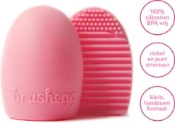 Make Up Kwasten Reiniger - Egg Roze - BrushEgg - Kwastenreiniger -Modecosmetica Winkel 1200x842 2