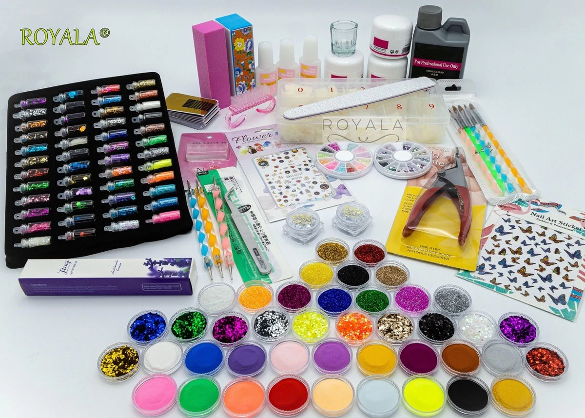Royala - Acrylnagels Starters Pakket Large|L| 125 Delig | 94 Colors | Acryl Nagels Set | Acryl Starter Kit | Nail Art Pakket | 500 Franse Nageltips | Manicure Set Voor Nail Art Kit | Nagel Decoratie | Acryl Poeder | Acryl Vloeistof | Monomeer 8 Royala - Acrylnagels Starters Pakket Large|L| 125 Delig | 94 Colors | Acryl Nagels Set | Acryl Starter Kit | Nail Art Pakket | 500 Franse Nageltips | Manicure Set Voor Nail Art Kit | Nagel Decoratie | Acryl Poeder | Acryl Vloeistof | Monomeer - Image 6