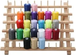 Merkloos Houten Naaigaren Rek - 60 Houders Voor Garen - Voor Naaien & Borduren - Opbergrek Staand - 60 Pinnen - Houder - Organizer - Hout -Modecosmetica Winkel 1200x865 8