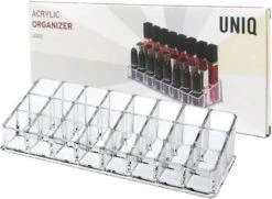 UNIQ Make-up Organizer 24 Vakken (U302) - Lippenstift Organizer - Nagellak - Make-up Kwasten - Transparant 8 UNIQ Make-up Organizer 24 Vakken (U302) - Lippenstift Organizer - Nagellak - Make-up Kwasten - Transparant -Modecosmetica Winkel 1200x878 7