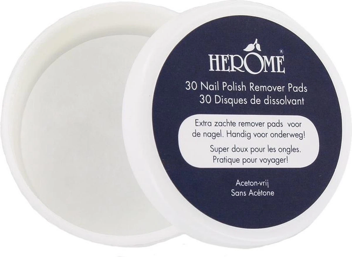 Herome Nagellakremover Pads - Nagellakverwijderaar Pads - Acetonvrij, Mild Reinigend En Droogt Niet Uit - Handig Voor Onderweg Travelsize- 30 Pads 4 Herome Nagellakremover Pads - Nagellakverwijderaar Pads - Acetonvrij, Mild Reinigend En Droogt Niet Uit - Handig Voor Onderweg Travelsize- 30 Pads - Image 2