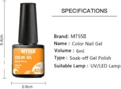 Mtssii - Gelnagel Kit - 5 ZOMER KLEUREN Gellak - Blauw, Groen, Oranje/nude, Geel En Lila- Starterkit - Manicure Set - 54 Watt UV Lamp - Gel Nagels -Modecosmetica Winkel 1200x886