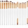 Evvie 20-delige Make-up Kwasten Set - Wit Goud