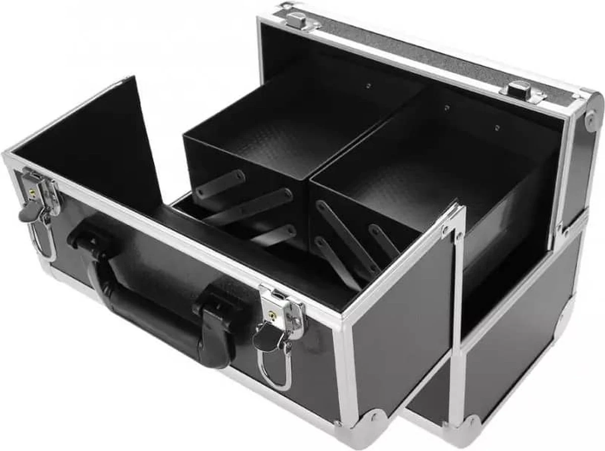 Confibel Make Up Koffer - Uitklapbaar - 5 Opbergbakken - Met Slot 12 Confibel Make Up Koffer - Uitklapbaar - 5 Opbergbakken - Met Slot - Image 10