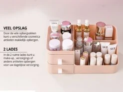 Make-Up Organizer - Cosmetica - Opbergdoos - Roze - Nagellak - Creme - Sieraden - Pennenbakje - Bureau - Organizers - Make Up -Modecosmetica Winkel 1200x901 11