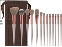 Make Up Kwasten Set | 13 Stuks | Inclusief Beschermingszakje | Vegan | Blending Beauty | Voor O.a. Foundation & Oogschaduw | Cadeau Voor Haar 7 Make Up Kwasten Set | 13 Stuks | Inclusief Beschermingszakje | Vegan | Blending Beauty | Voor O.a. Foundation & Oogschaduw | Cadeau Voor Haar -Modecosmetica Winkel 1200x903 4