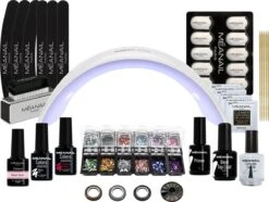 Gellak Starterspakket- MEANAIL®DESIGN Deluxe Kit - UV LED Lamp Voor Gelnagellak