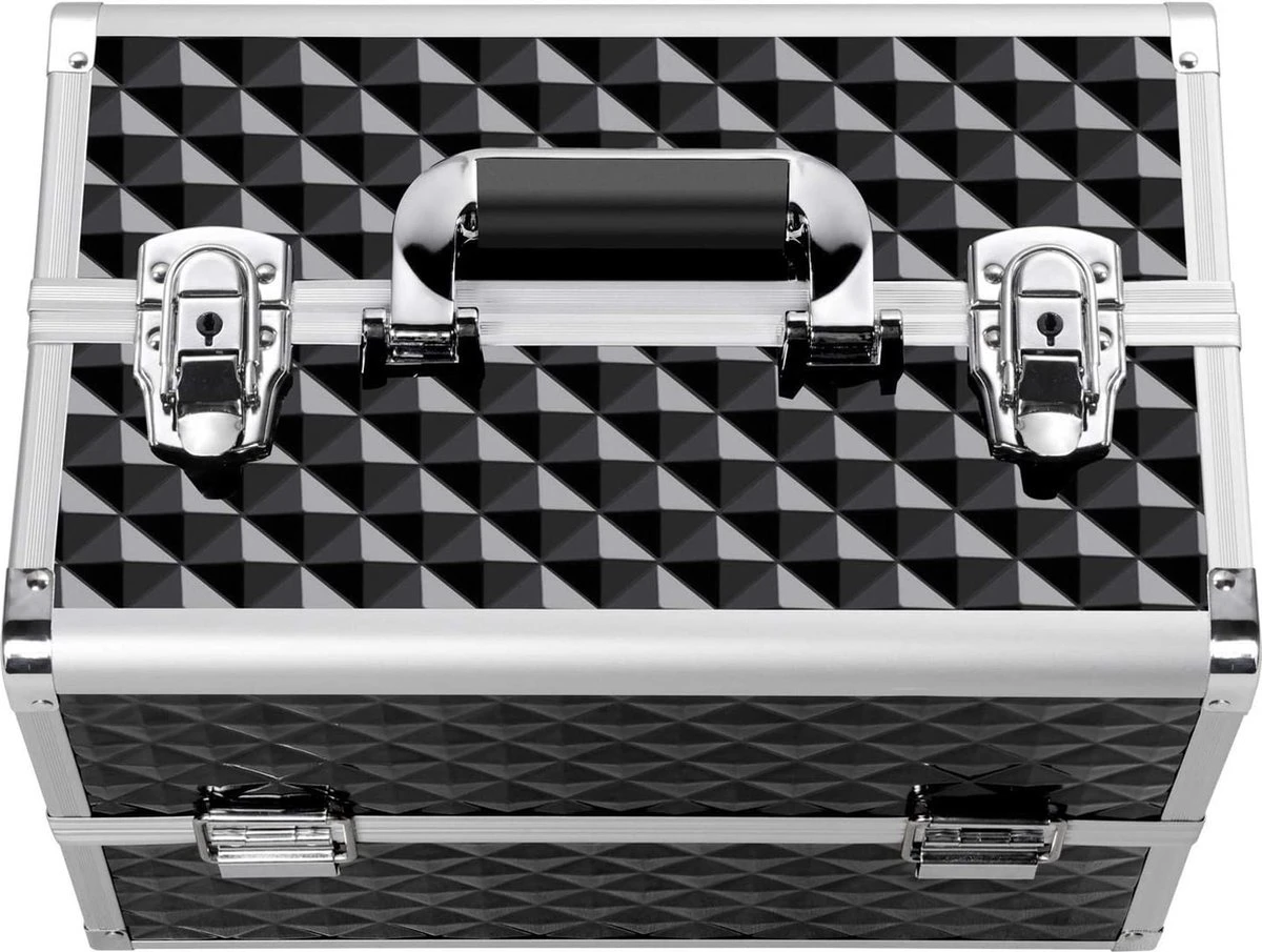 Make-upkoffer, Kapperskoffer, Cosmeticakoffer, Lege Nagelkoffer, Multikoffer, Afsluitbaar Voor Nageldesign/massageolie/fotoapparatuur, 34,7 X 22,2 X 25 Cm HMTM-YAHEE-411176 5 Make-upkoffer, Kapperskoffer, Cosmeticakoffer, Lege Nagelkoffer, Multikoffer, Afsluitbaar Voor Nageldesign/massageolie/fotoapparatuur, 34,7 X 22,2 X 25 Cm HMTM-YAHEE-411176 - Image 3