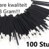 Lipgloss Borsteltjes - Oogschaduw Borsteltjes - Lipbrush - Lipgloss Applicators -Lippenstift & Oogschaduw & Lipgloss Brushes Kwasten - 100 Stuks - Zwart -Modecosmetica Winkel 1200x909 4