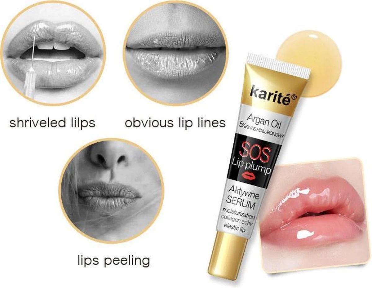 Karité SOS Lip Plumping Gloss - Lip Plumper - Vollere Lippen - Collageen - Argan Olie - Gehydrateerde Lippen - Lipgloss 6 Karité SOS Lip Plumping Gloss - Lip Plumper - Vollere Lippen - Collageen - Argan Olie - Gehydrateerde Lippen - Lipgloss - Image 4