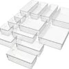 Waal® Lade Organizer (set Van 13 Bakjes) - Lade Verdeler - Keuken - Kantoor - Make-up - Bureau - Transparant