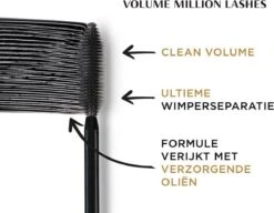 L’Oréal Paris - Volume Million Lashes - Zwart - Volume Mascara - 10.7 Ml -Modecosmetica Winkel 1200x931 2