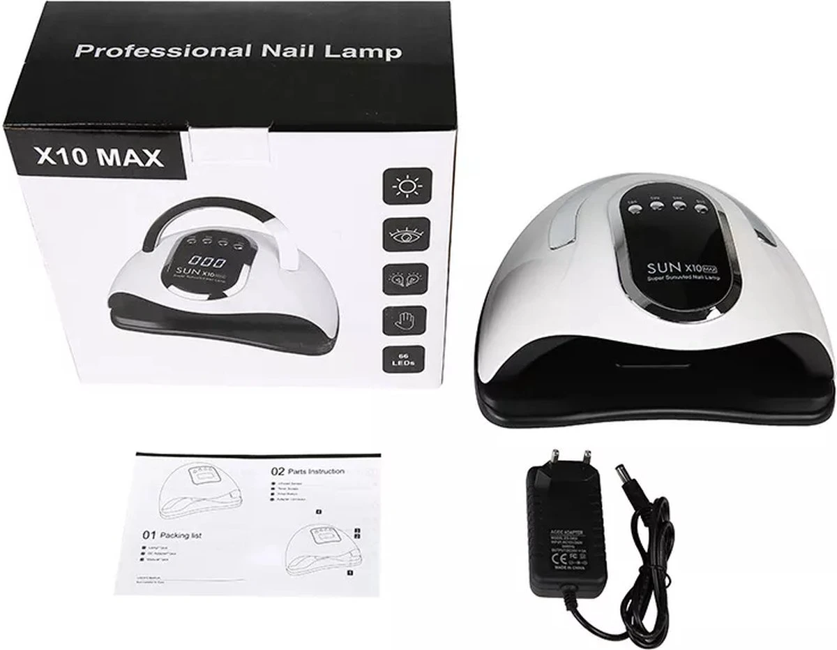 280 Watt UV LED Lamp Nagels - 66 Leds - SUN X10 MAX - Nagel UV Lamp - Gellak Lamp - Nagellamp - Nagellamp Led - Nagellamp Voor Gel Nagellak - Nagellamp Led Uv - Nagellamp Uv - Nagellamp Gelnagels - Gellak - Nageldroger 9 280 Watt UV LED Lamp Nagels - 66 Leds - SUN X10 MAX - Nagel UV Lamp - Gellak Lamp - Nagellamp - Nagellamp Led - Nagellamp Voor Gel Nagellak - Nagellamp Led Uv - Nagellamp Uv - Nagellamp Gelnagels - Gellak - Nageldroger - Image 7