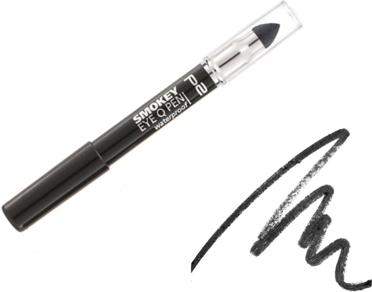 P2 Cosmetics - Smokey Eyes Q Pen - Oogschaduw Stick Zwart - Waterproof - Creamy - Eyeshadow Black - Gebruik Als Oogschaduw Potlood Of Eyeliner 3 P2 Cosmetics - Smokey Eyes Q Pen - Oogschaduw Stick Zwart - Waterproof - Creamy - Eyeshadow Black - Gebruik Als Oogschaduw Potlood Of Eyeliner