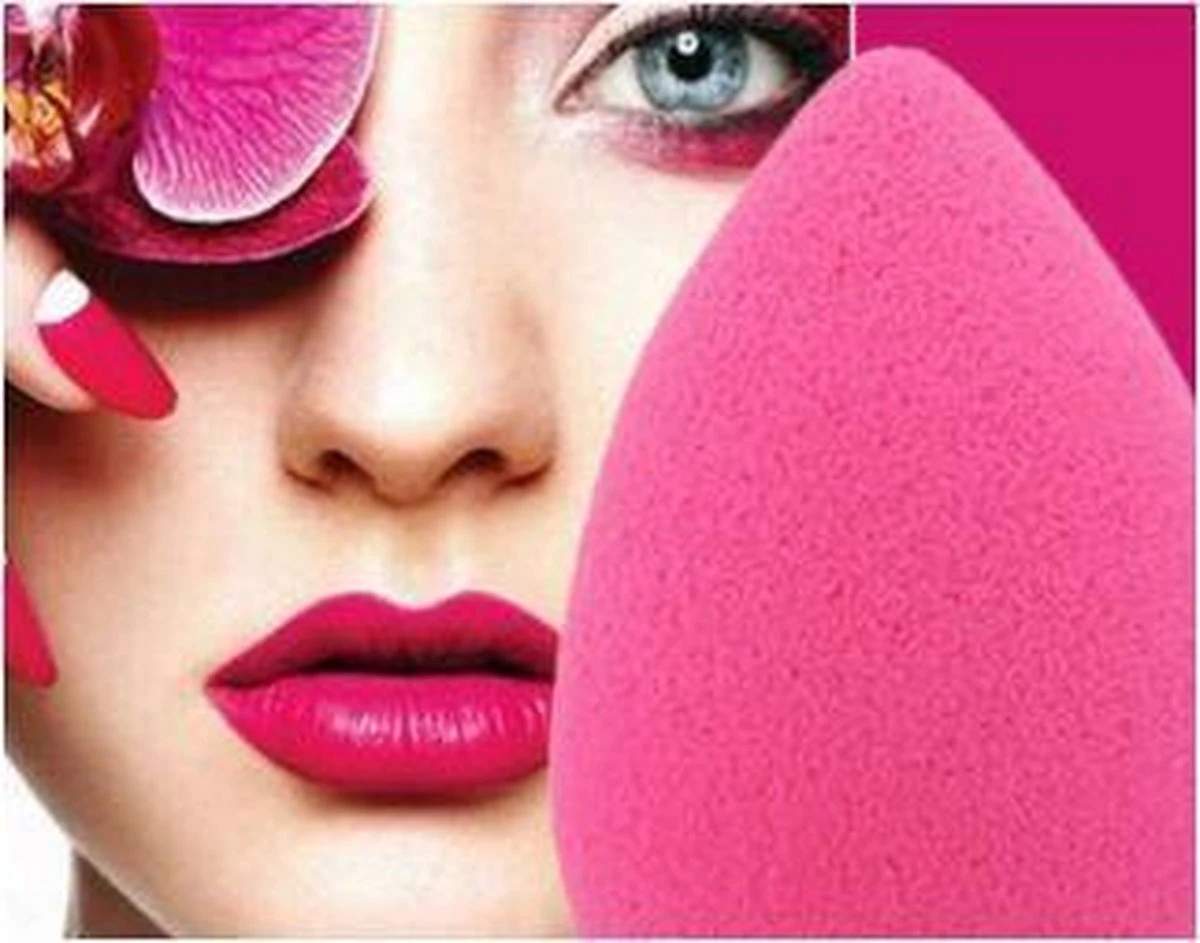 Merkloos Make-up Spons Mini - Roze - Make-up Sponsje 4 Merkloos Make-up Spons Mini - Roze - Make-up Sponsje - Image 2