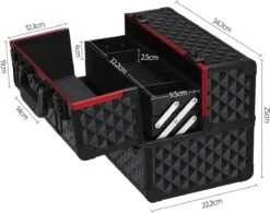 Make-upkoffer, Kapperskoffer, Cosmeticakoffer, Lege Nagelkoffer, Multikoffer, Afsluitbaar Voor Nageldesign/massageolie/fotoapparatuur, 34,7 X 22,2 X 25 Cm , Volledig Zwart HM-YAHEE-411233 17 Make-upkoffer, Kapperskoffer, Cosmeticakoffer, Lege Nagelkoffer, Multikoffer, Afsluitbaar Voor Nageldesign/massageolie/fotoapparatuur, 34,7 X 22,2 X 25 Cm , Volledig Zwart HM-YAHEE-411233 -Modecosmetica Winkel 1200x946 1