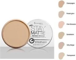 Rimmel London Stay Matte Pressed Powder - 001 Transparent - Powder -Modecosmetica Winkel 1200x949 4