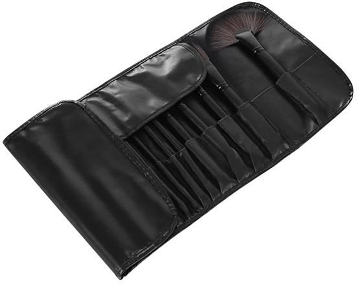 Make-up Kwasten Set - Professionele Kwasten - 24-delig Met Tasje - Cosmetica Kwasten - Zwart - Rheme 12 Make-up Kwasten Set - Professionele Kwasten - 24-delig Met Tasje - Cosmetica Kwasten - Zwart - Rheme - Image 10