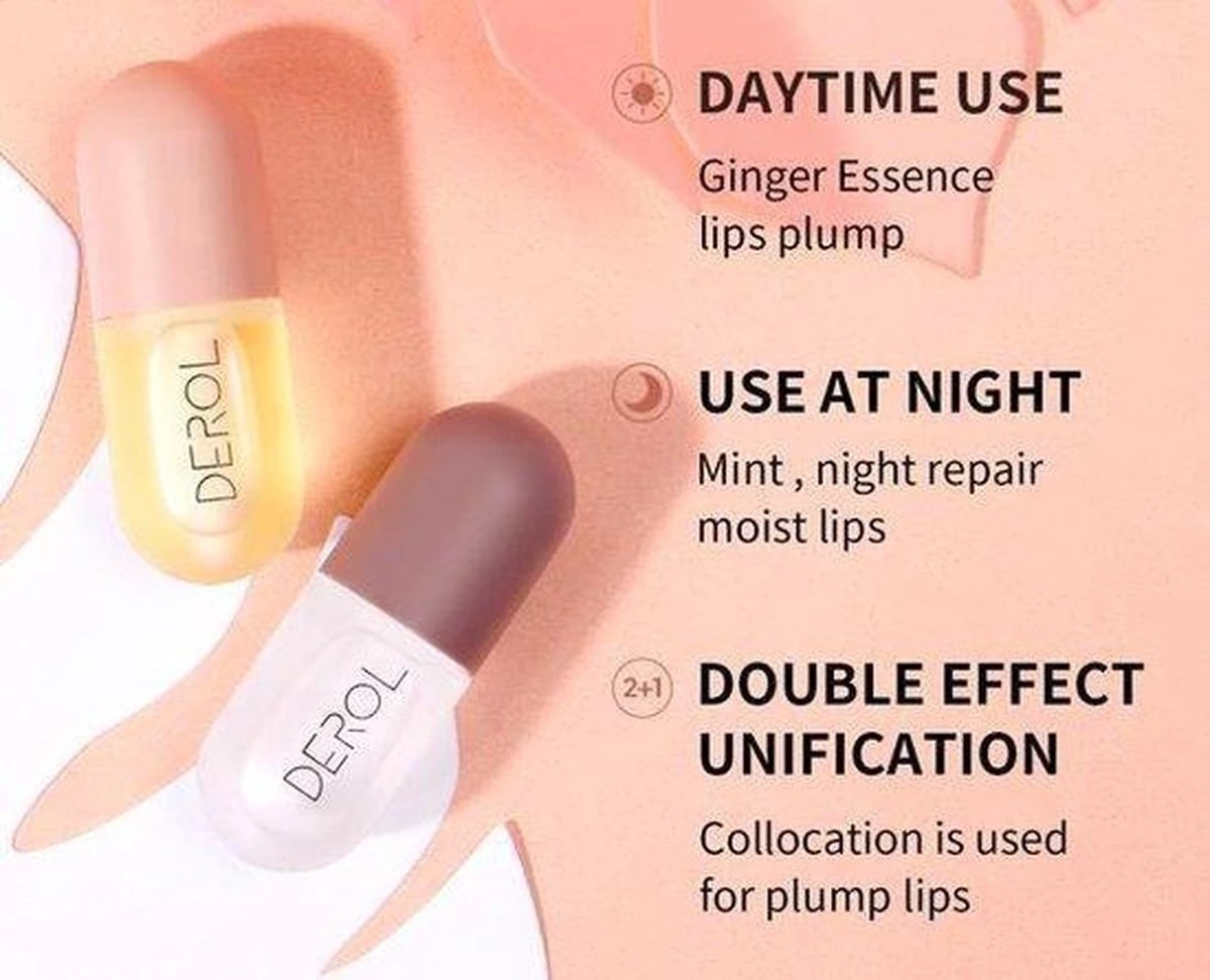 2 Stuks DAG En Nacht Lip Plumpers | Natuurlijke Lip Plumpers | 50% Vollere Lippen In 2 Min | Lip Filler | Lipgloss | Lip Maximizer | Cadeautip | In Een Schattige Cadeauverpakking! 5 2 Stuks DAG En Nacht Lip Plumpers | Natuurlijke Lip Plumpers | 50% Vollere Lippen In 2 Min | Lip Filler | Lipgloss | Lip Maximizer | Cadeautip | In Een Schattige Cadeauverpakking! - Image 3