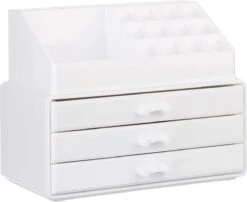 Relaxdays Make-up Organizer Klein - Stapelbaar - Sieradendoosje - Cosmetica - Opbergbox - Wit 37 Relaxdays Make-up Organizer Klein - Stapelbaar - Sieradendoosje - Cosmetica - Opbergbox - Wit -Modecosmetica Winkel 1200x981 4