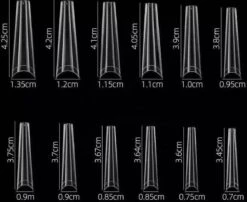 Merkloos Gel Flex 250 Nageltips Met Lijm - Transparant XXL Long Coffin Half Cover C Nail Tips- French Nail Art Acryl Nagels & Gelnagels -Hoge Kwaliteit -Modecosmetica Winkel 1200x983