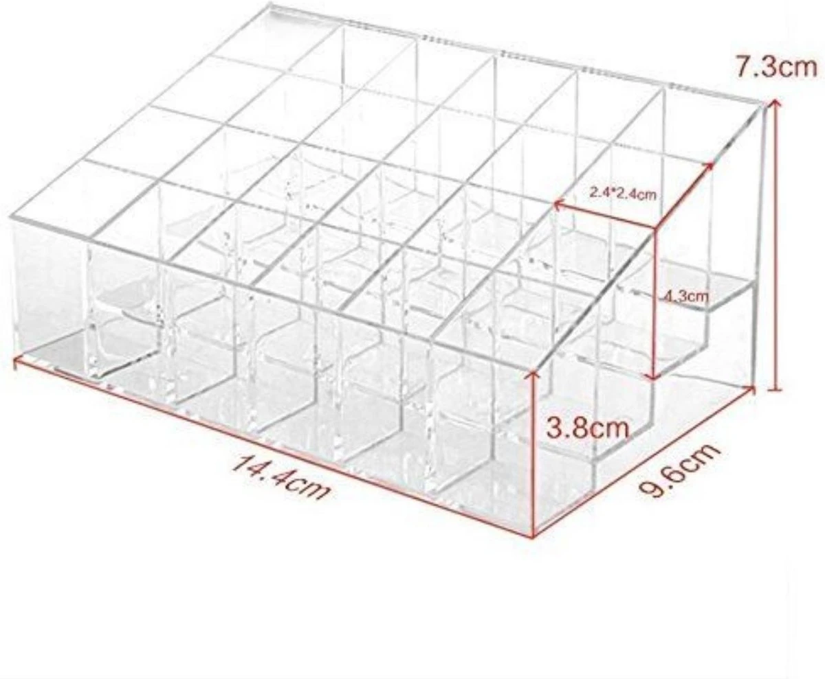 Acryl Make-up Organizer - 24 Rum 5 Acryl Make-up Organizer - 24 Rum - Image 3