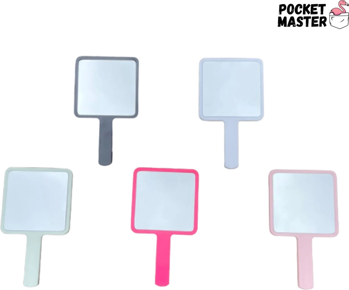PocketMaster® Make-Up Spiegel / Handspiegel Met Handvat - Licht Groen - Klein - Compact - Handzaam - 8,0 X 8,0 Cm Spiegeloppervlak 5 PocketMaster® Make-Up Spiegel / Handspiegel Met Handvat - Licht Groen - Klein - Compact - Handzaam - 8,0 X 8,0 Cm Spiegeloppervlak - Image 3