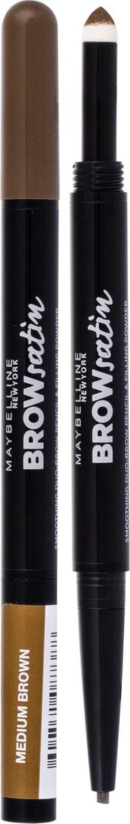 Maybelline Brow Satin Duo - 02 Medium Brown - Bruin - Wenkbrauwpotlood En Poeder 11 Maybelline Brow Satin Duo - 02 Medium Brown - Bruin - Wenkbrauwpotlood En Poeder - Image 9