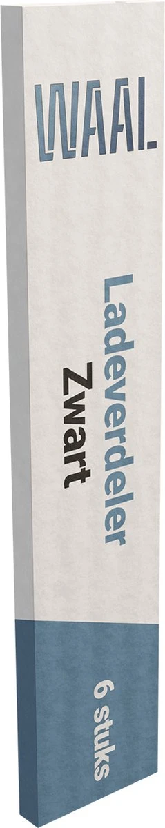 Waal® Lade Organizer - Lade Verdeler - 6 Stuks - Zwart 7 Waal® Lade Organizer - Lade Verdeler - 6 Stuks - Zwart - Image 5