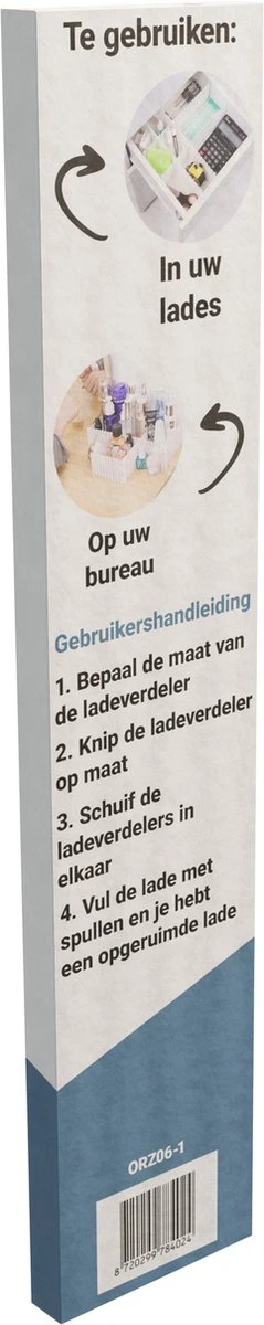 Waal® Lade Organizer - Lade Verdeler - 6 Stuks - Zwart 8 Waal® Lade Organizer - Lade Verdeler - 6 Stuks - Zwart - Image 6