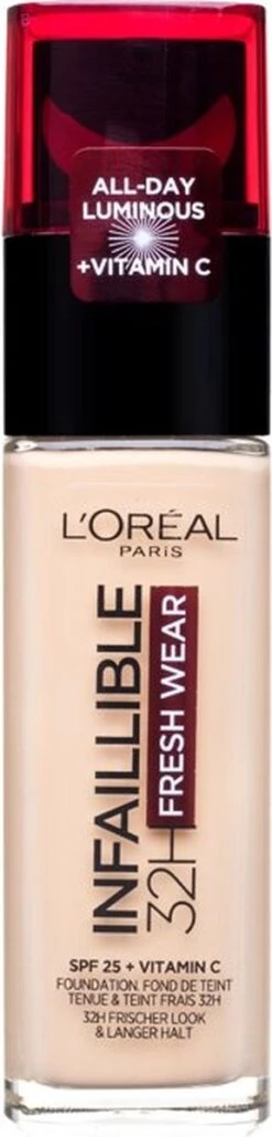 L’Oréal Paris Make-Up Designer Infaillible 24HR Fresh Wear Foundation - 120 Vanille - Langhoudende Foundation Met SPF 25 - 30 Ml 17 L’Oréal Paris Make-Up Designer Infaillible 24HR Fresh Wear Foundation - 120 Vanille - Langhoudende Foundation Met SPF 25 - 30 Ml -Modecosmetica Winkel 288x1200