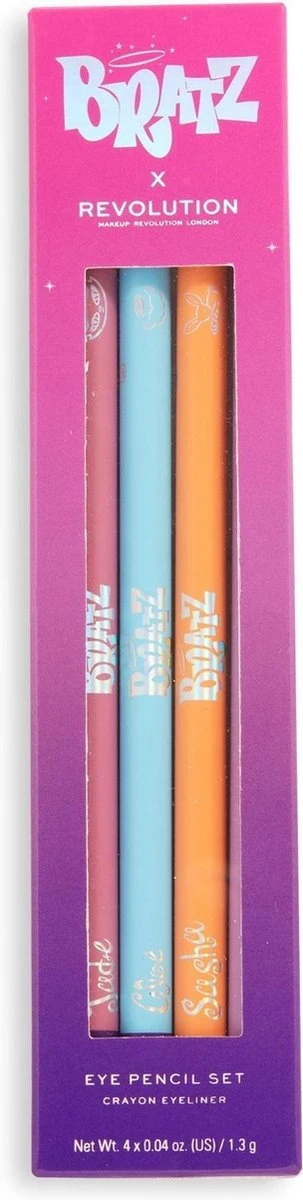 Makeup Revolution X Bratz Kohl Liner Set - Eyeliner/Oogpotlood Set - Pastel Lila, Roze, Oranje & Blauw 5 Makeup Revolution X Bratz Kohl Liner Set - Eyeliner/Oogpotlood Set - Pastel Lila, Roze, Oranje & Blauw - Image 3