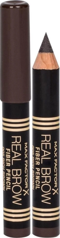 Max Factor Real Brow Eyebrow Pencil Wenkbrauwpotlood - 005 Rich Brown 20 Max Factor Real Brow Eyebrow Pencil Wenkbrauwpotlood - 005 Rich Brown -Modecosmetica Winkel 305x1200 1