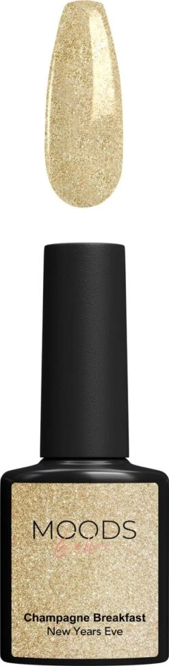 Moods Gellac - Champagne Breakfast - Gellak - Glitter Goud - 15ML