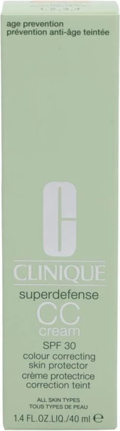 Clinique Superdefense CC Cream SPF30 - 04 Medium - CC Cream - 40 Ml 16 Clinique Superdefense CC Cream SPF30 - 04 Medium - CC Cream - 40 Ml -Modecosmetica Winkel 334x1200 1