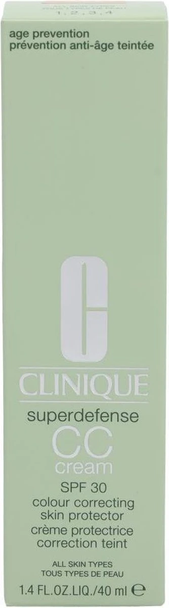 Clinique Superdefense CC Cream SPF30 - 04 Medium - CC Cream - 40 Ml 5 Clinique Superdefense CC Cream SPF30 - 04 Medium - CC Cream - 40 Ml - Image 3