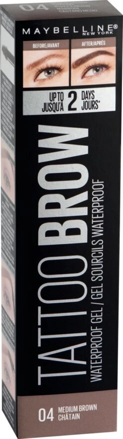 Maybelline Tattoo Brow Waterproof Wenkbrauwgel - 04 Medium Brown 33 Maybelline Tattoo Brow Waterproof Wenkbrauwgel - 04 Medium Brown -Modecosmetica Winkel 337x1200 5