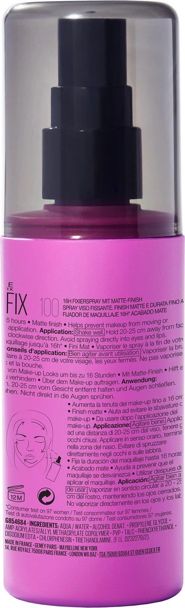 Maybelline Lasting Fix Setting Spray - 100 Ml 4 Maybelline Lasting Fix Setting Spray - 100 Ml - Image 2