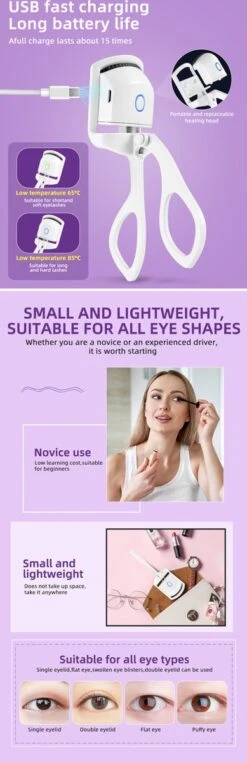 BeautyTech Elektrische Wimperkruller/Wimperkrultang - Roze - Oplaadbaar - Beauty - Verzorging - Make Up 19 BeautyTech Elektrische Wimperkruller/Wimperkrultang - Roze - Oplaadbaar - Beauty - Verzorging - Make Up -Modecosmetica Winkel 389x1200 14