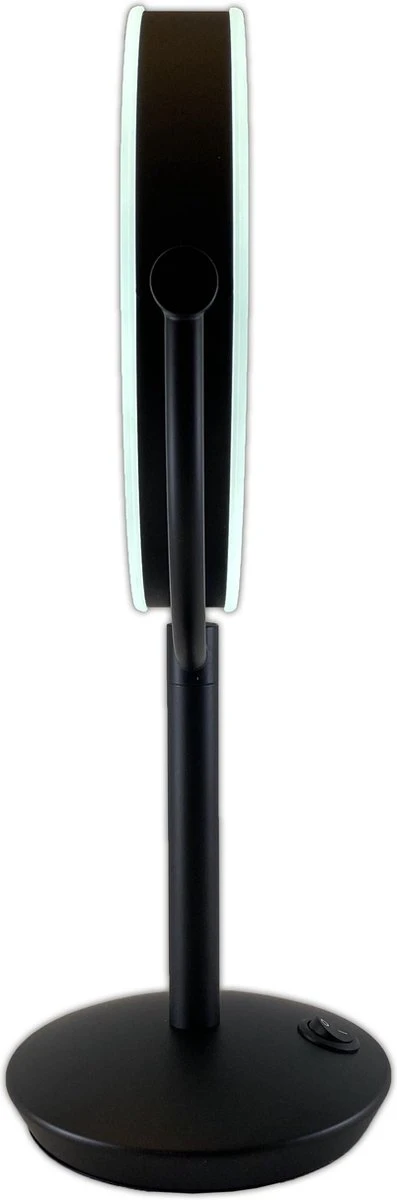 Metalen Verlichte Make-up LED Spiegel Mat Zwart 10x Vergroting 19cm Doorsnee, Inculsief 4x AA Batterijen En USB Stroomkabel 5 Metalen Verlichte Make-up LED Spiegel Mat Zwart 10x Vergroting 19cm Doorsnee, Inculsief 4x AA Batterijen En USB Stroomkabel - Image 3