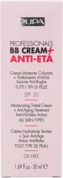 Pupa Milano Professionals BB Cream + Anti-Eta - 001 Nude -Modecosmetica Winkel 423x1200 2