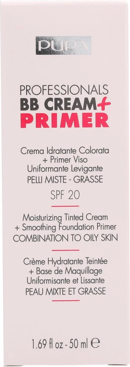Pupa Milano BB Cream + Primer For Combination To Oily Skin - 001 Nude 5 Pupa Milano BB Cream + Primer For Combination To Oily Skin - 001 Nude - Image 3