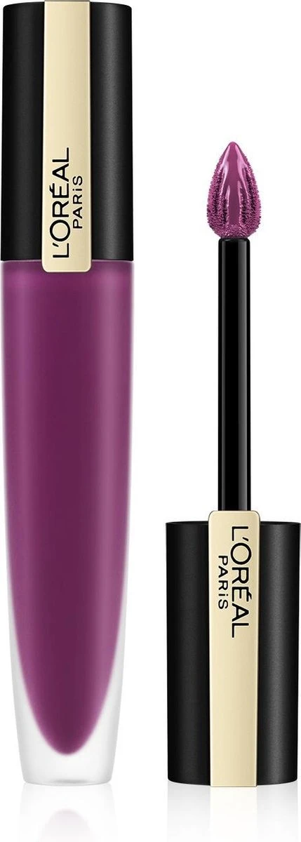 L'Oréal Paris Rouge Signature Lippenstift - 104 I Rebel - Paars - Matte Vloeibare Lipstick 13 L'Oréal Paris Rouge Signature Lippenstift - 104 I Rebel - Paars - Matte Vloeibare Lipstick - Image 11