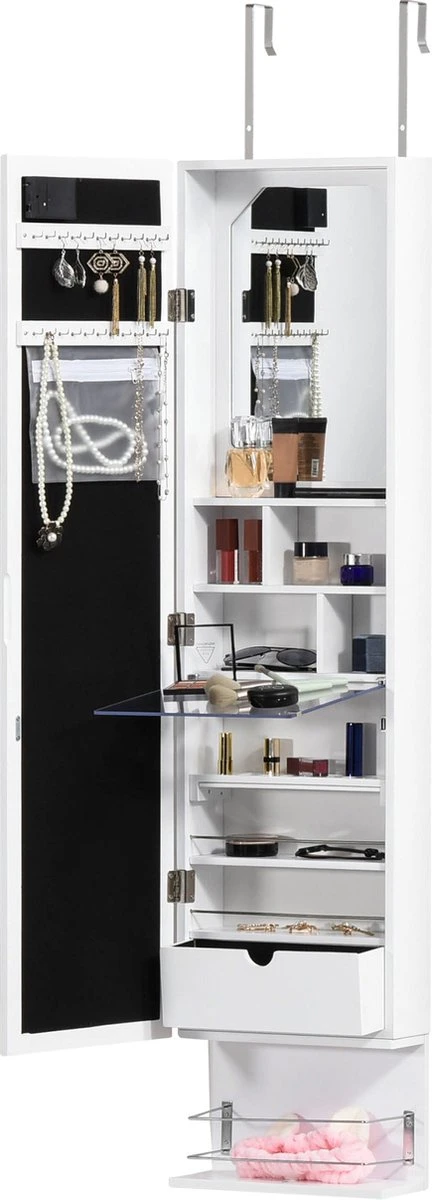 HOMCOM Sieradenkast Met Verlichting 831-326 4 HOMCOM Sieradenkast Met Verlichting 831-326 - Image 2