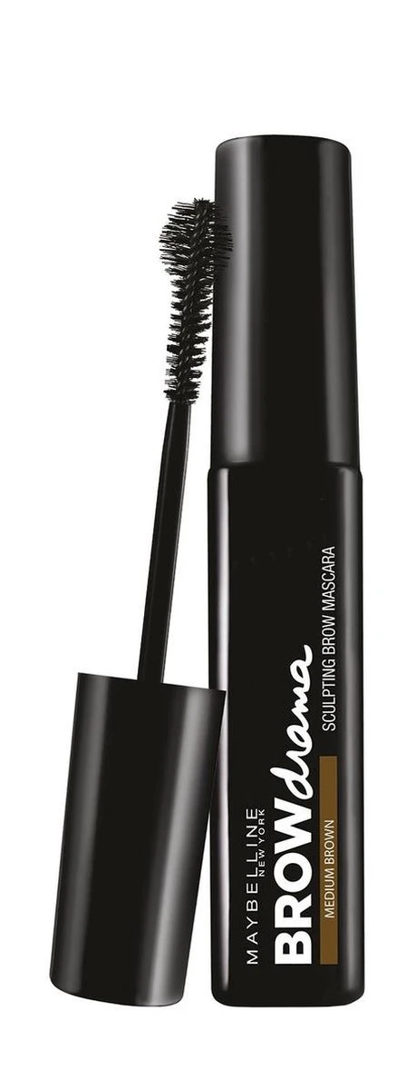 Maybelline Brow Drama - Medium Brown - Bruin - Wenkbrauwmascara 3 Maybelline Brow Drama - Medium Brown - Bruin - Wenkbrauwmascara