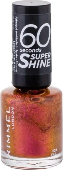 Rimmel London 60 Seconds Super Shine Nagellak - 834 Fab! (L) -Modecosmetica Winkel 451x1200