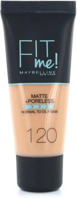 Maybelline Fit Me Matte & Poreless Foundation - 120 Classic Ivory -Modecosmetica Winkel 465x1200